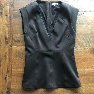 Rebecca Taylor Neoprine Black top, size 4